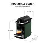 Krups xn3063 Nespresso Pixie Kaffeekapselmaschine dunkelgrün schwarz