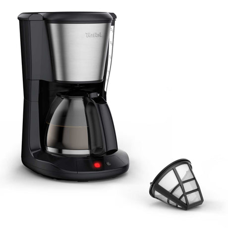 Tefal Subito Edelstahl-Filterkaffeemaschine 1,25 l, 15 Tassen, 1000 W