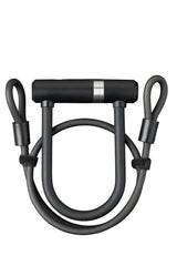 Axa Bügelschloss Newton mini pro + Kabel 100 10 - schwarz