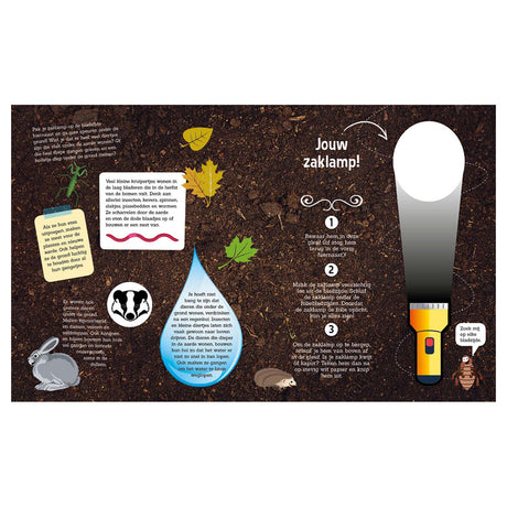 Laternenverleger graben unter der Erde + Taschenlampe aus Pappe