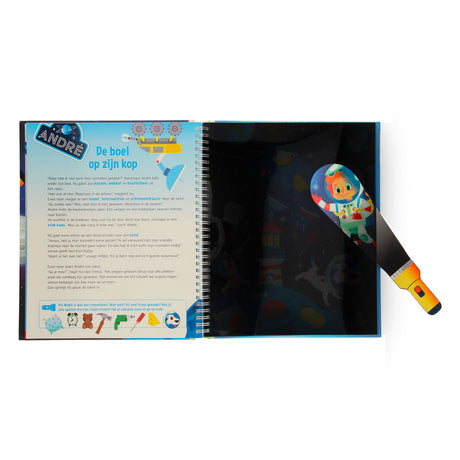 Weltraum erkunden + Taschenlampe aus Pappe