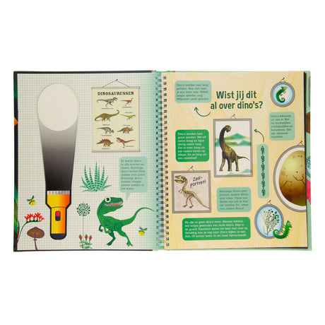 Den Dino-Wald erkunden + Taschenlampe aus Pappe