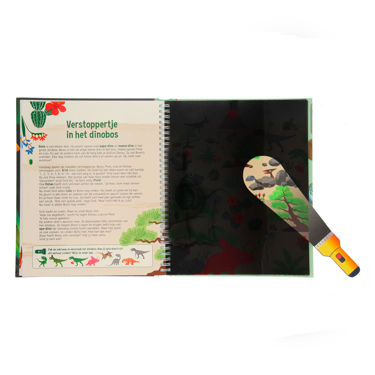 Den Dino-Wald erkunden + Taschenlampe aus Pappe