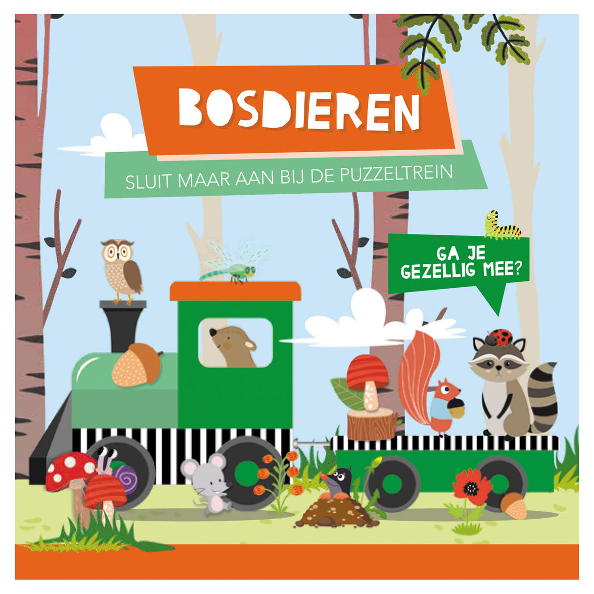 Lantern Publishers Buch und Puzzle trainieren Waldtiere
