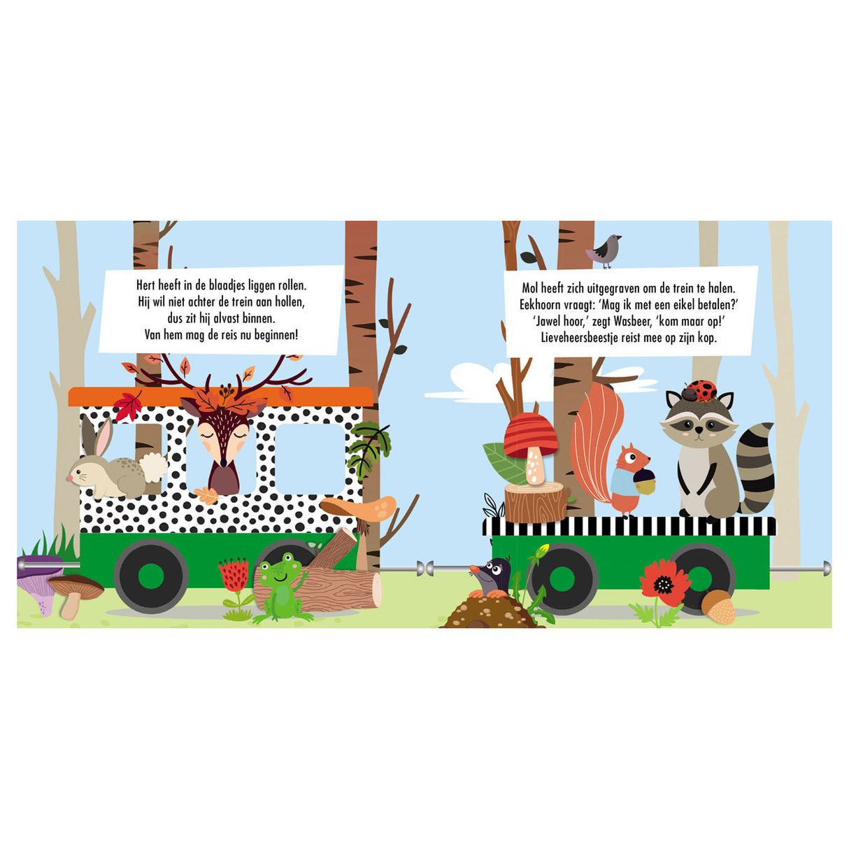Lantern Publishers Buch und Puzzle trainieren Waldtiere