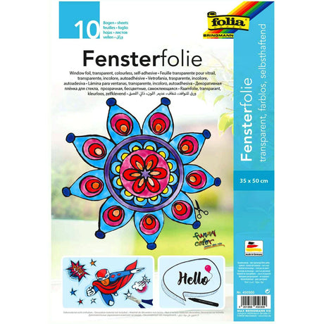 Folia • Fensterfarbfolie 35x50cm 5 Stück