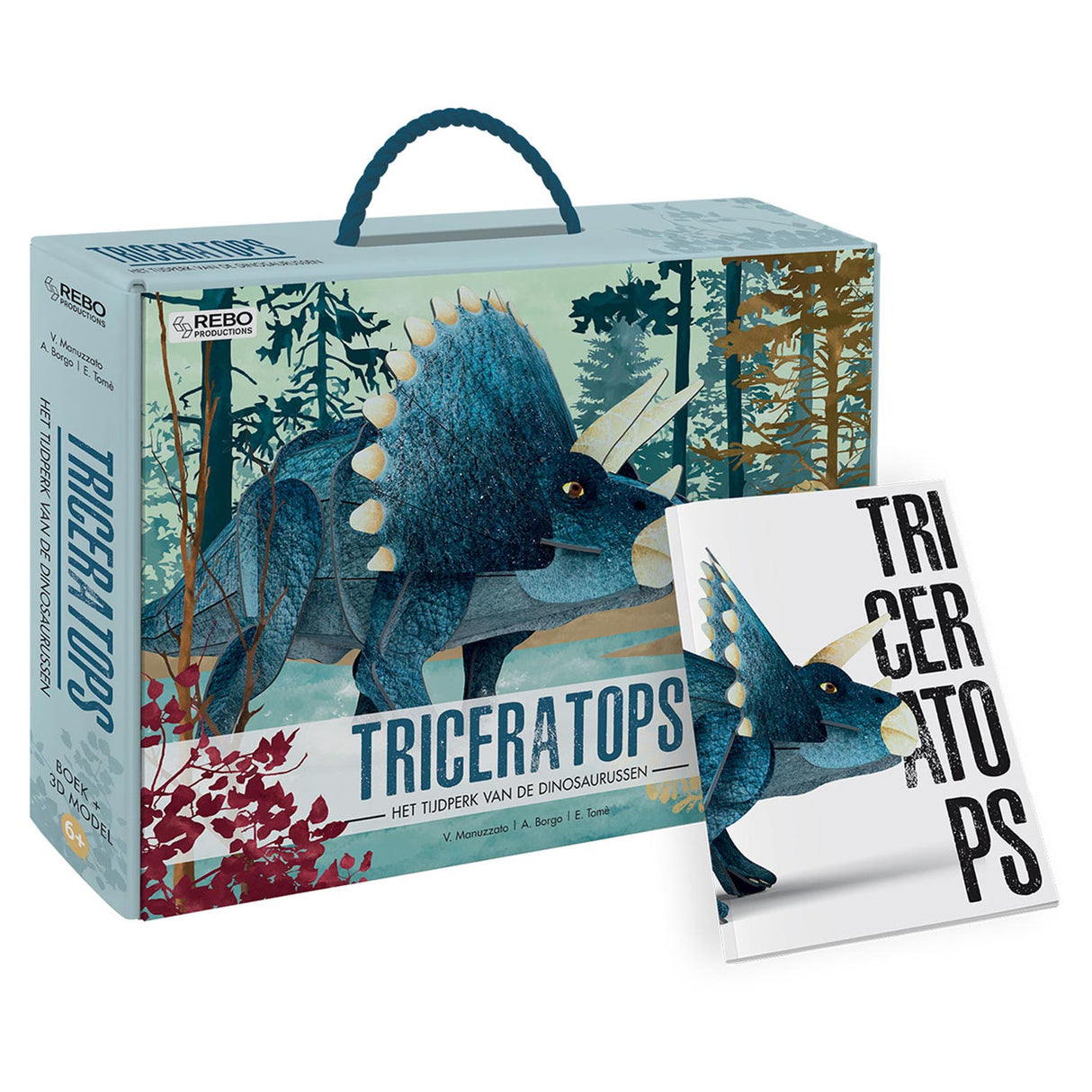 Rebo-Verlagsbuch + 3D-Modell Triceratops