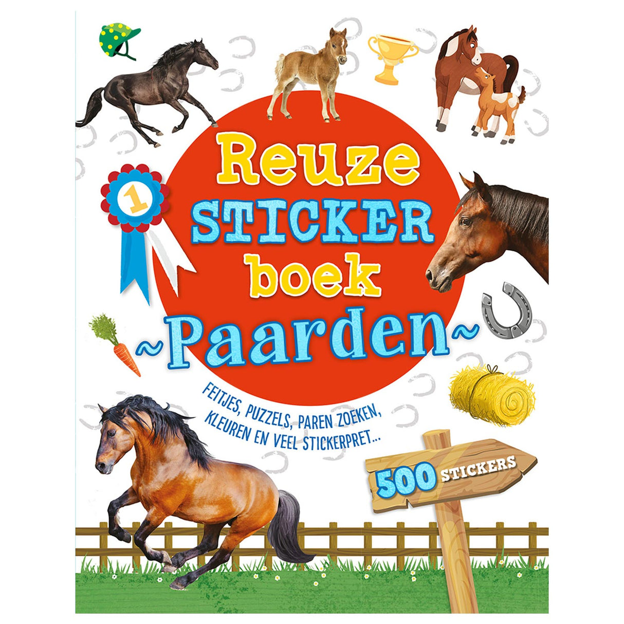 Riesige Stickerbuch-Pferde des Rebo-Verlags