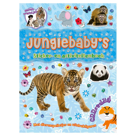 Rebo Publishers Animal Friends – Aufkleber- und Aktivitätsbuch „Dschungelbabys“.