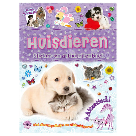 Rebo Publishers Animal Friends – Haustieraufkleber und Aktivitätsbuch
