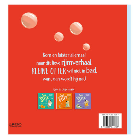 Der kleine Otter des Rebo-Verlags nimmt ein Bad