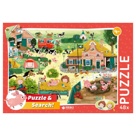 Rebo Productions Rebo-Puzzle 48 Teile – Cas Cato Farmer