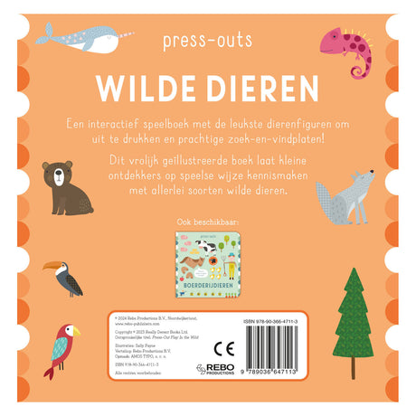 Rebo-Verlags-Kartonbuchpressungen – wilde Tiere
