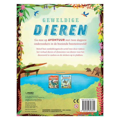 Rebo Publishers erstaunliches Tieraufkleberbuch 4+