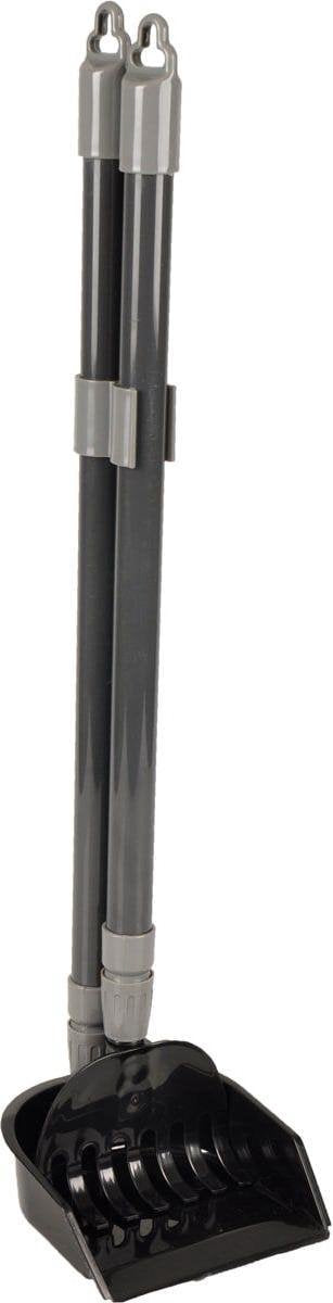 Flamingo Kotschaufel Hund – Kotschaufel – Kotgreifer Ricky Grau Schwarz – 59 cm ergonomisch verstellbar
