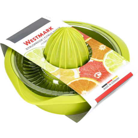 Westmark Zitruspresse mit Saftreservoir, Durchmesser: 18,7 cm, Fassungsvermögen: 350 ml, Kunststoff, Limetta, Apfelgrün, 3091227a