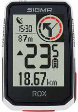 Sigma ROX 2.0 GPS SW White Overclamp Lenkhalter + USB-C-Ladekabel