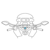 LAMPA Opti-Rohrlenkrohrbestätigung für Motorräder Ø13.5-14,7 mm