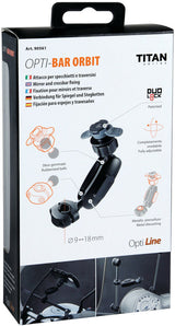 LAMPA Opti-Bar-Orbit-Spiegel und Cross-Rang-Befestigung (Ø 9 T m 18 mm)
