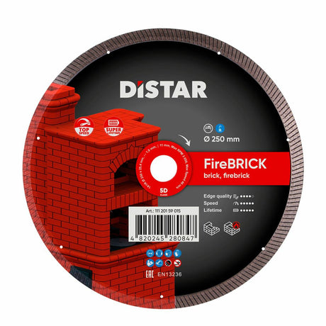 Distar diamanten schild vuursteen 250 x 1,9 1,5 x 25,4mm