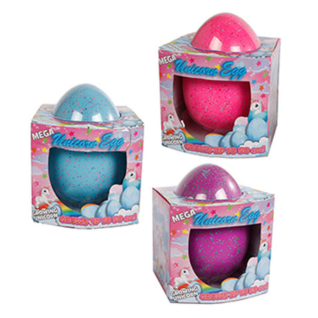 Einhorn-Wachstums-Ei Mädchen 20 cm rosa