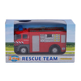 2-teiliger Feuerwehr-Tankwagenrückzug mit Licht und Sound 12 cm rot