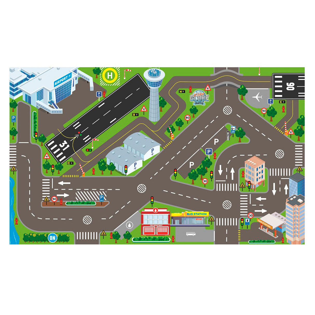Globe Traffic Dress Airport und LED -Leuchten