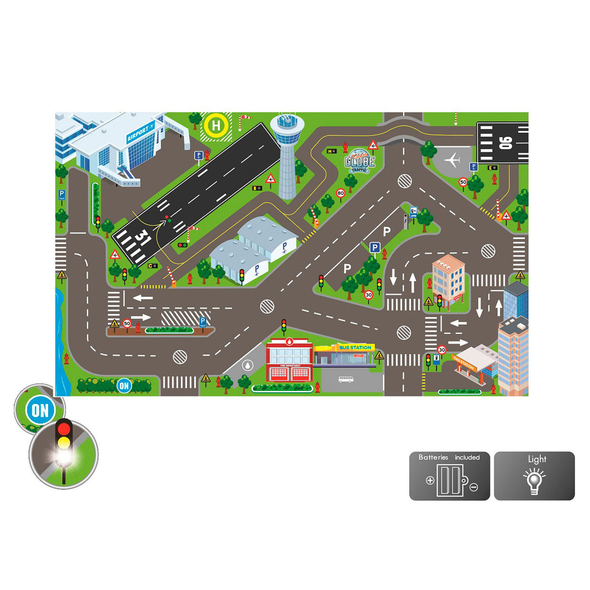 Globe Traffic Dress Airport und LED -Leuchten