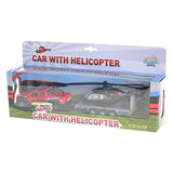 Kinder-Geländewagen mit Helikopter-Anhänger