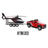 Kinder-Geländewagen mit Helikopter-Anhänger