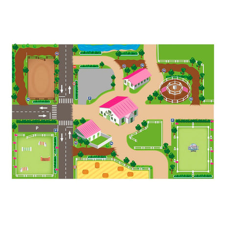 Kinder-Globus-Spielmatte, Reitschule, XXL