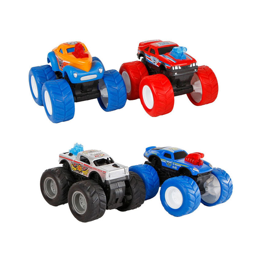 Big Wheel MonsterTrucks, 8 cm, zwei Set von zwei