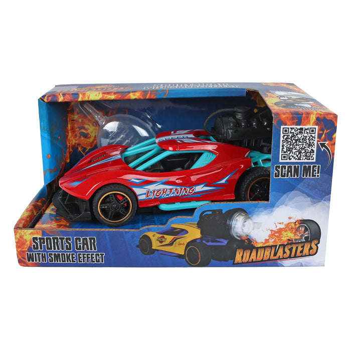 Roadblasters zurückziehbarer Rennwagen mit Rauch, Licht und Sound