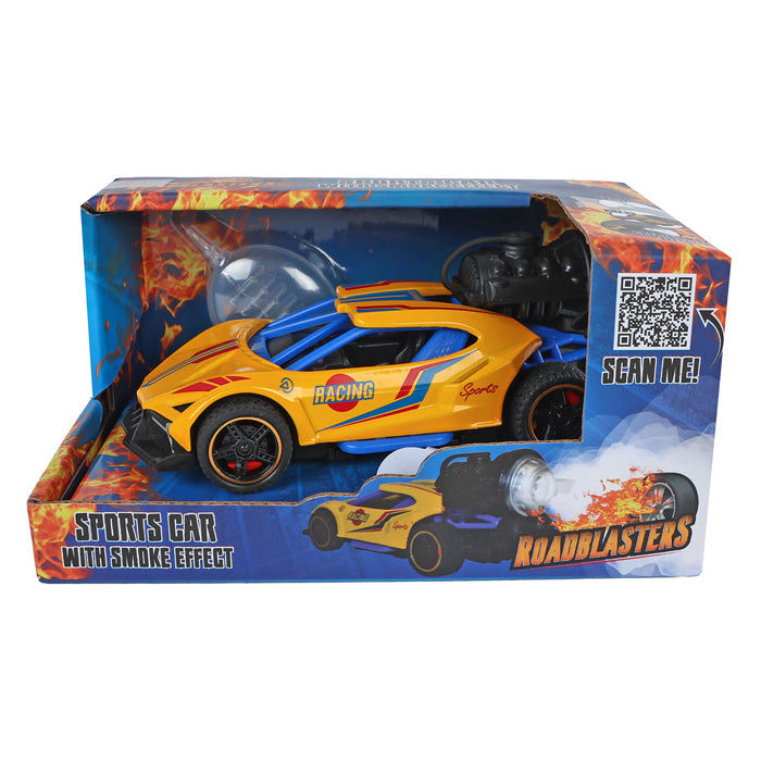 Roadblasters zurückziehbarer Rennwagen mit Rauch, Licht und Sound