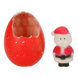Wachsendes Ei Weihnachtsmann Schneemann, 6cm