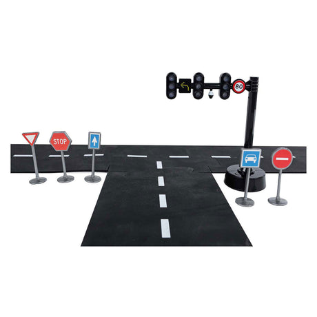Kinder-Ampelkugel mit 3 Lichtern und 5 Verkehrsschildern