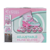 Street Rider Inlineskates rosa grün verstellbar, Größe 37-40