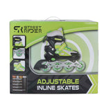 Street Rider Inlineskates grün schwarz verstellbar, Größe 29-32