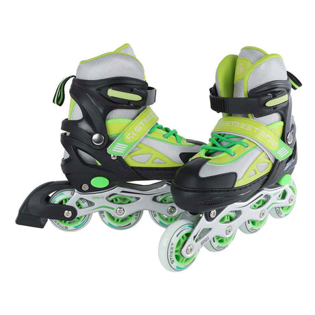 Street Rider Inlineskates grün schwarz verstellbar, Größe 33-36