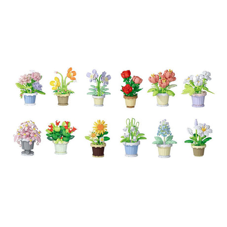 Blumenbausatz Pflanze im Topf - 365-tlg.