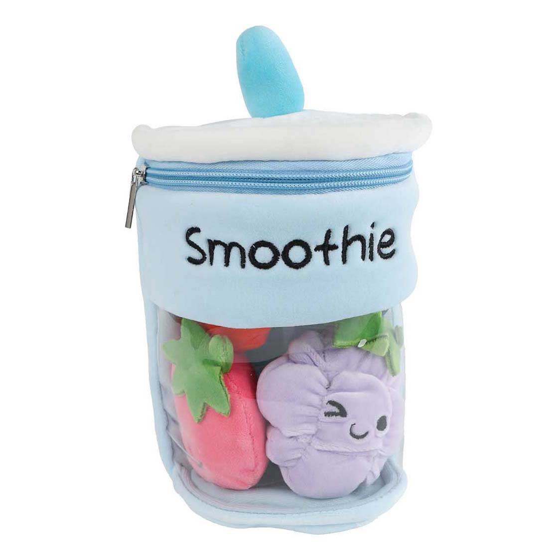 Flauschiger Menü-Plüsch-Smoothie mit 3 Fruchtstücken 25cm 3-fach sortiert