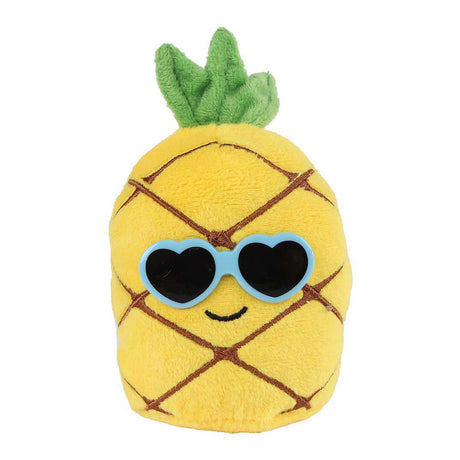 Flauschiges Menü Obstplüsch mit Sonnenbrille 4fach 6cm
