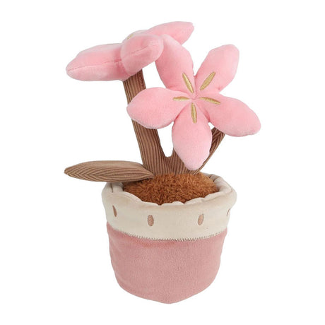 Take me home pluche plant knuffel met bloemen 24cm speelgoed.