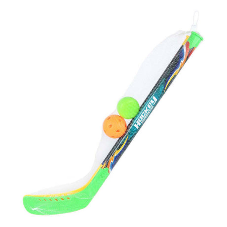 Merkloos sans marque gametime hockeyset speelgoed met bal en puck 64cm voor kinderen.