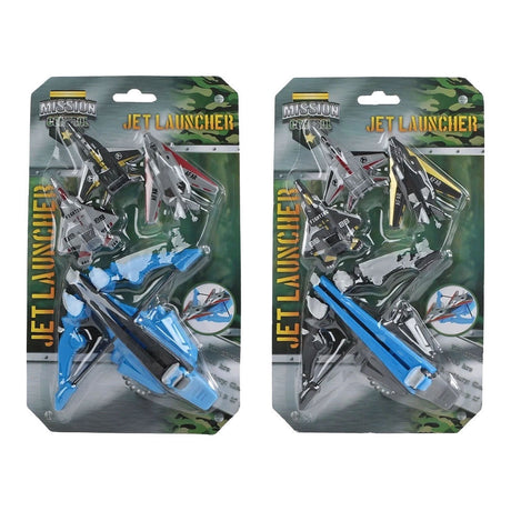 Mission control lanceerset met 3 vliegtuigjes - 13cm