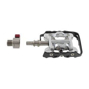 Messinggelagertes Wellgo-Kombipedal Aluminium silber Shimano kompatibel mit QR-System