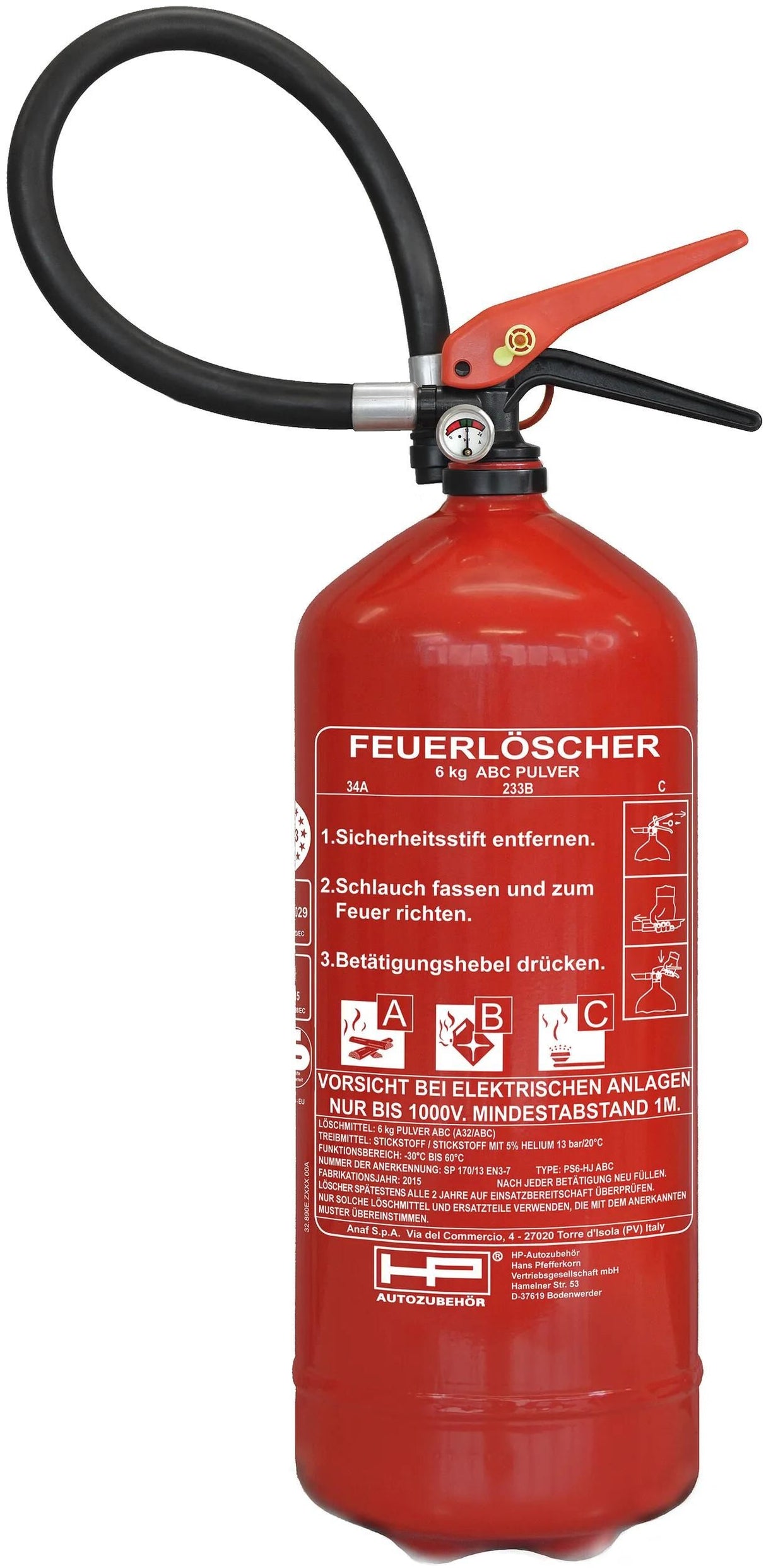 HP Feuerlöscher Feuerlöscher ABC-Pow 6 kg