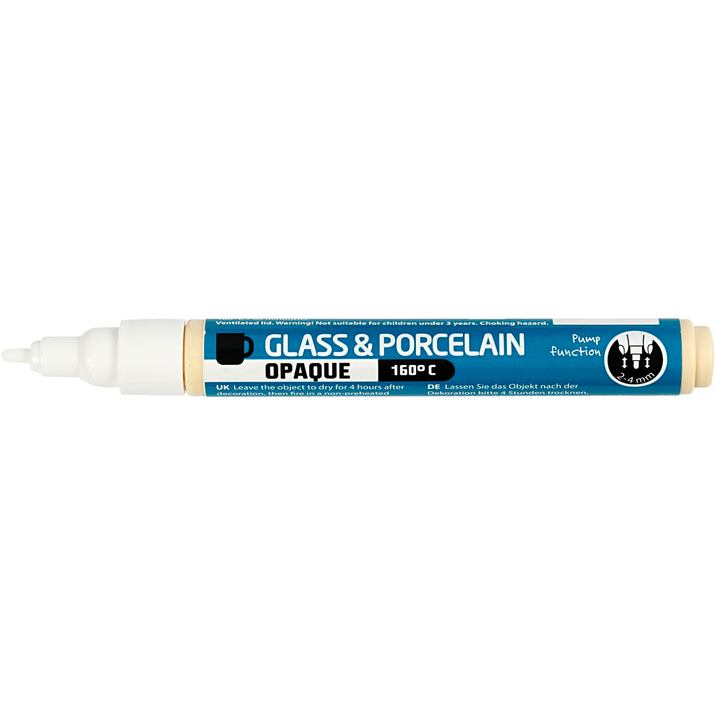 Creativ Company Glass und Porzellan beginnen zu bedecken - Weiß