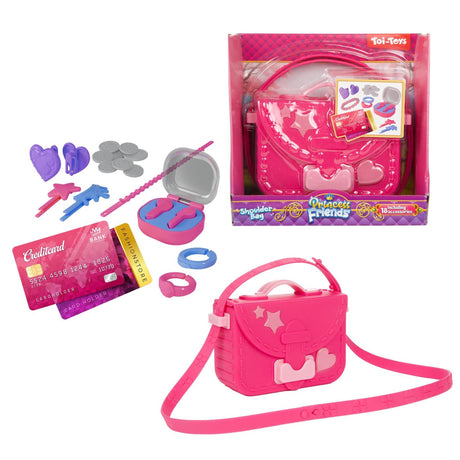 Toi-toys princess friends schoudertas met acc 12dlg 2ass +