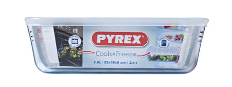 Pyrex Cook Freeze Auflaufform 25 x 20 cm mit Frischhaltedeckel